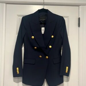 Banana Republic Double Breasted Navy Blazer